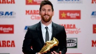 Messi ganó su sexta Bota de Oro como máximo goleador del fútbol europeo