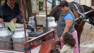 El presidente Macri saludó en persona al lechero Capuzzelo