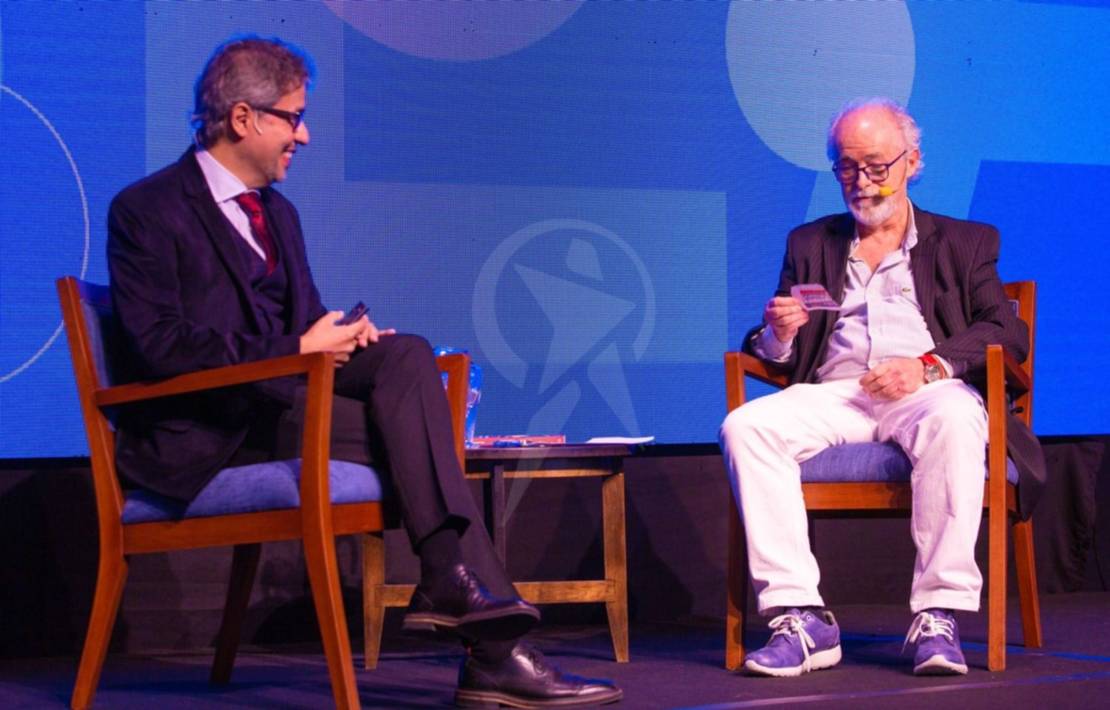 Disertación de Daniel Jerez y Daniel Bosque. FOTO: JAVIER CORBALÁN Disertación de Daniel Jerez y Daniel Bosque. FOTO: JAVIER CORBALÁN