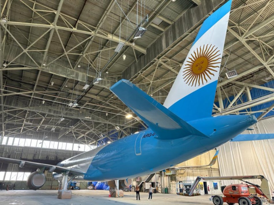 Se conocieron las primeras imágenes del nuevo avión presidencial- Se conocieron las primeras imágenes del nuevo avión presidencial