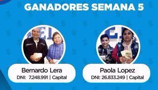 Bernardo y Paola ganaron $32.500 con el Cartonazo