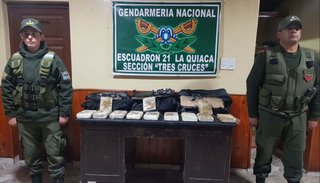 Gendarmería secuestró más de 15 kilogramos