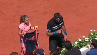 La furia de Del Potro con un hincha
