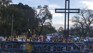 Miles de salteños se movilizaron en contra del aborto legal
