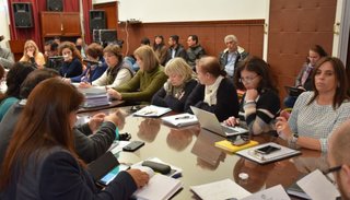 Isolda Calsina se reunió ayer con legisladores