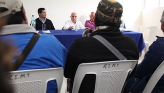 Reunión de autoridades y la Mesa Coordinadora de Desocupados, por el ramal C 15
