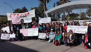 En Libertador los docentes de Adep se movilizaron