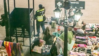 Controlan a los manteros del micro y macrocentro