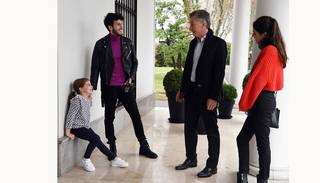 Sebastián Yatra visitó a Macri y le cantó a su hija Antonia