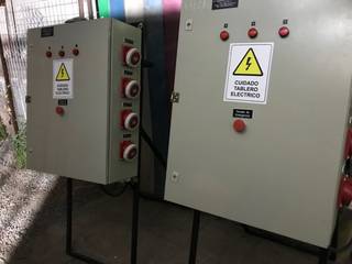 Roban un tablero eléctrico