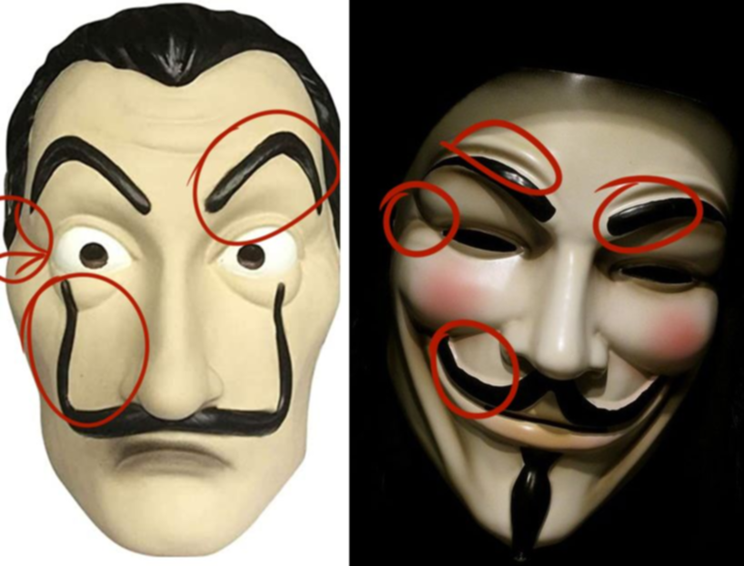tirar a la basura El uno al otro Amabilidad En Twitter adolescentes afirmaron que Anonymous le "copió" la máscara a La  Casa de Papel