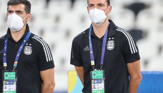 Scaloni no está preocupado: "La pelota ya va a entrar, no hay problema"
