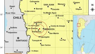 Tembló Mendoza: hubo tres fuertes movimientos sísmicos  en menos de 13 minutos