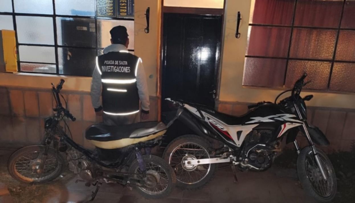 Buscaban una moto robada y hallaron dos