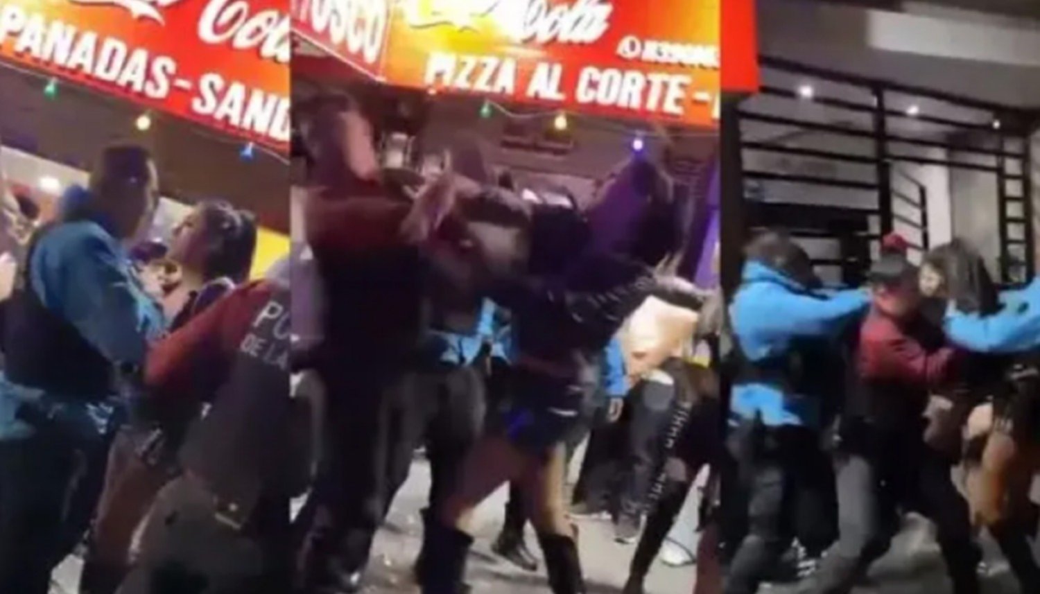 Trans le dio una brutal trompada a un policía y acabó detenida