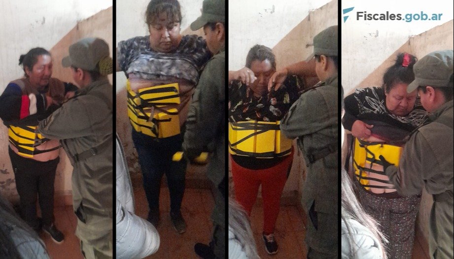 Condenaron a nueve mujeres por transportar 60 kilos de cocaína