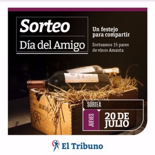 Por el Día del Amigo, El Tribuno regala quince pares de vinos Amauta