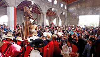 En el templo en construcción, El Galpón vive su fiesta patronal