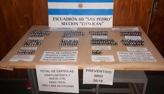 Dos detenidos con cocaína en el estómago