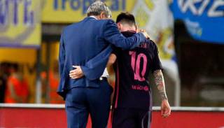 El DT del Barcelona pone paños fríos: dice que ve "bien" a Messi