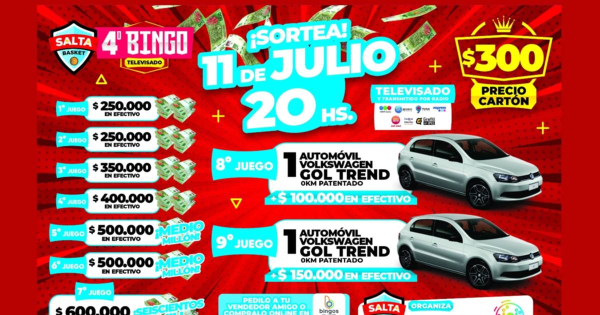 Recta final para el 4º Bingo de Salta Basket