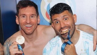 Agüero: “La felicidad de Messi es la nuestra”