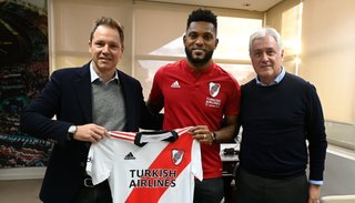 El colombiano Miguel Borja firmó contrato con River hasta 2025