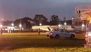 Un jet privado despistó en Aeroparque y los vuelos fueron derivados a Ezeiza