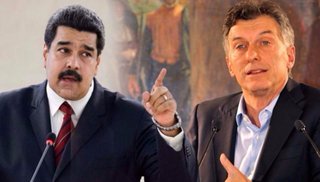 Maduro dijo que es "una víctima de Macri", y lo tildó de "cobarde"