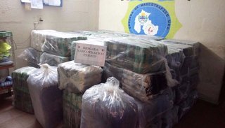 Secuestraron 1.366 kilos de hojas de coca en un control vial