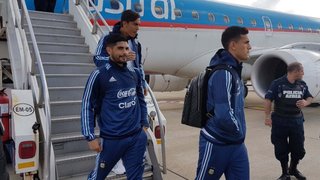 Argentina llegó a Uruguay tras un pequeño retraso en su vuelo
