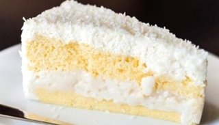 Bizcochuelo de crema y coco