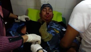 Arman una colecta para ayudar al policía herido en un piquete