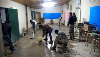 Refaccionan escuelita de Ronque