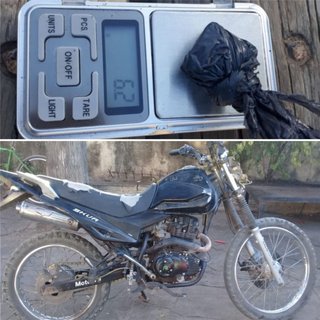 A joven demorado con droga le secuestran una balanza y moto