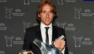 Modric destronó a Cristiano como mejor jugador UEFA