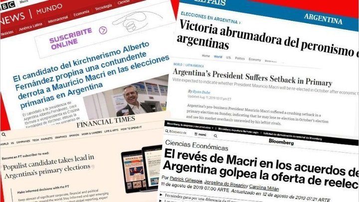 Los diarios del mundo hablan de la derrota de Macri