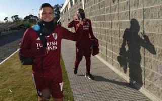 Juanfer Quintero se despidió de su compañeros en River