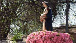 Comenzó la novena a Santa Rosa en Güemes