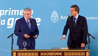 VIDEO. Sergio Massa juró como ministro de Economía, Agricultura y Desarrollo Productivo