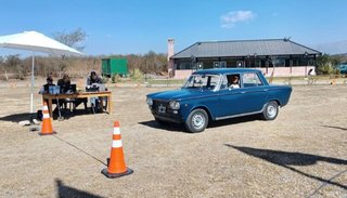 Fernando Nocetti, al frente con su Fiat Berlina