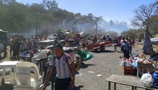 VIDEO. Incendio y pánico en la Fiesta Patronal de la Virgen de la Montaña