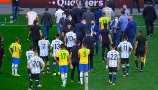 Se suspendió el partido pendiente entre Argentina y Brasil
