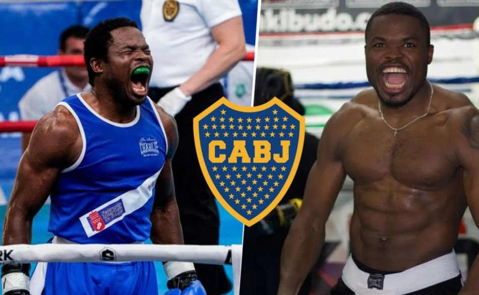 Se llama Bocas Junior, es campeón de boxeo y nació en Camerún- Se llama Bocas Junior, es campeón de boxeo y nació en Camerún