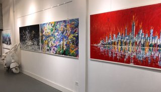 Artistas en diálogo, “color sobre color”