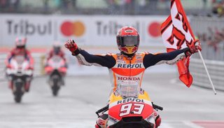 Marc Márquez ganó a bordo de Honda