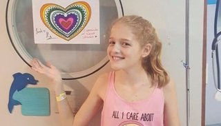Justina, una nena de 12 años, espera un corazón