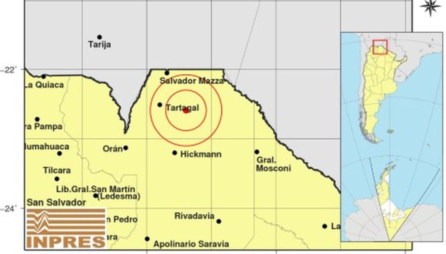 Tartagal Temblo Dos Veces Hoy El Primer Sismo Fue De 4 2 Y A Solo 11 Kilometros De Profundidad