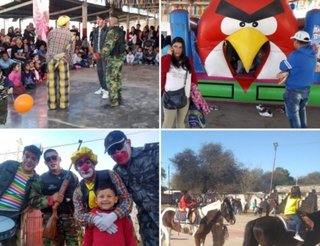 Policías realizaron un emotivo festejo para niños sanpedreños