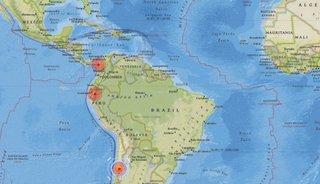 Cadena de sismos en Panamá, Ecuador y Chile en menos de una hora